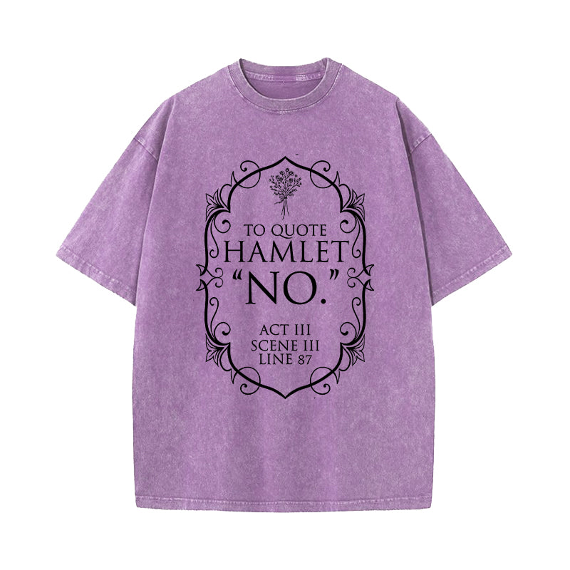 Shakespeare Bookish Merch Washed T-Shirt