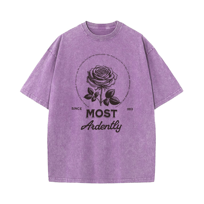 Most Ardently Jane Austen Washed T-Shirt