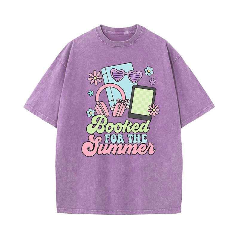 Booked For The Summer Washed T-Shirt