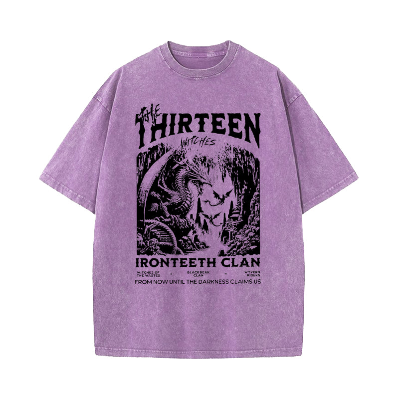 The Thirteen Shirt Throne Of Glass Washed T-Shirt