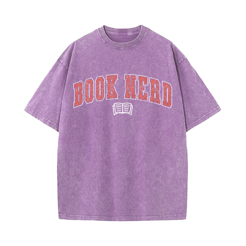 Book Nerd Washed T-Shirt
