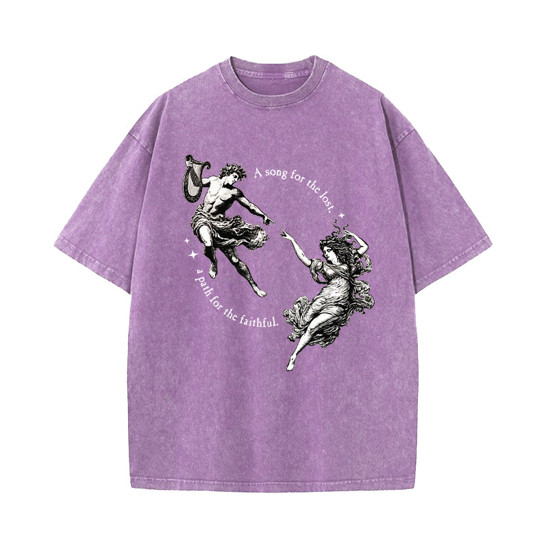 A Song for the Lost A Path for the Faithful Washed T-Shirt