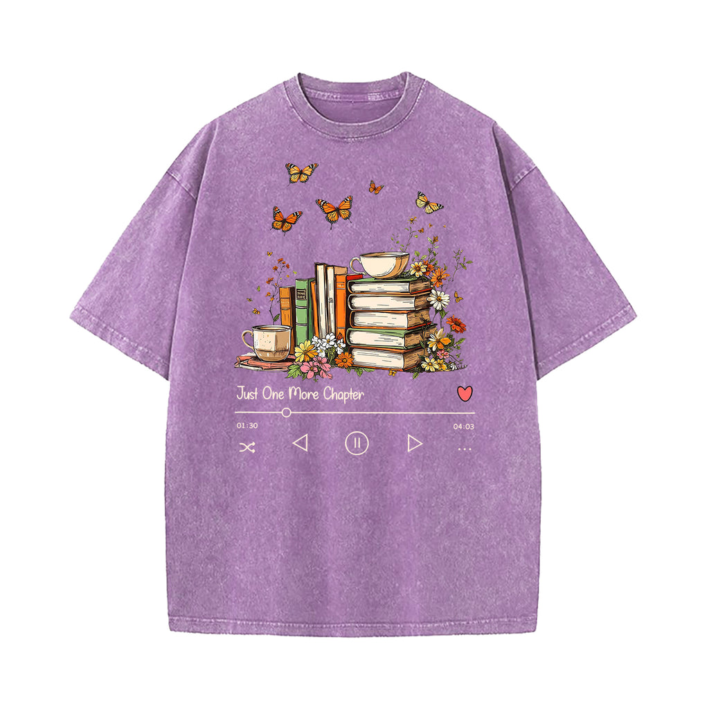 Just One More Chapter Washed T-Shirt