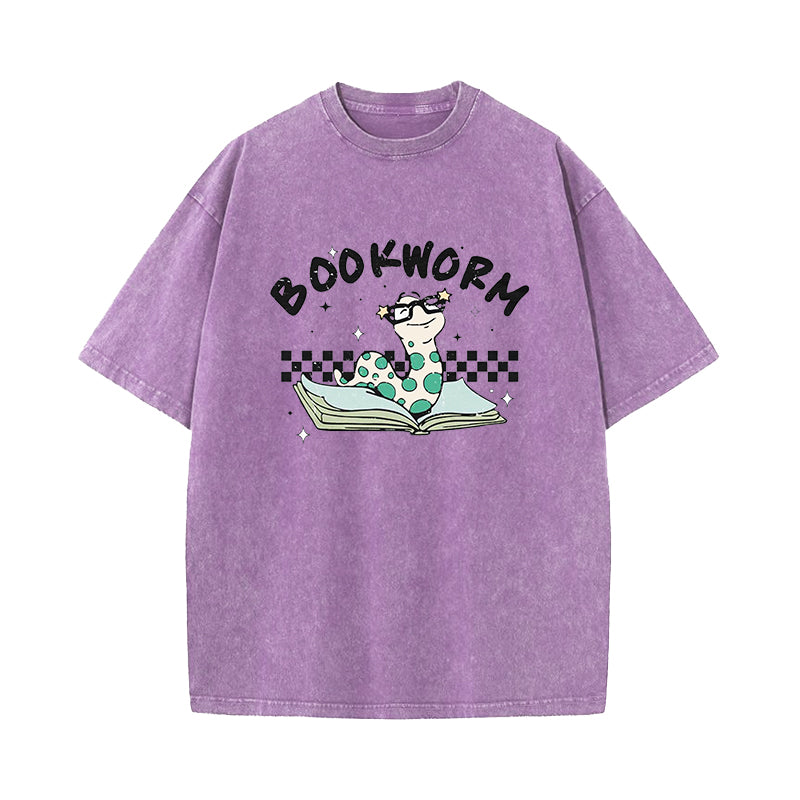 Book Worm Washed T-Shirt