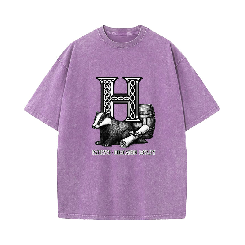 Wizard House Hufflepuff Washed T-Shirt