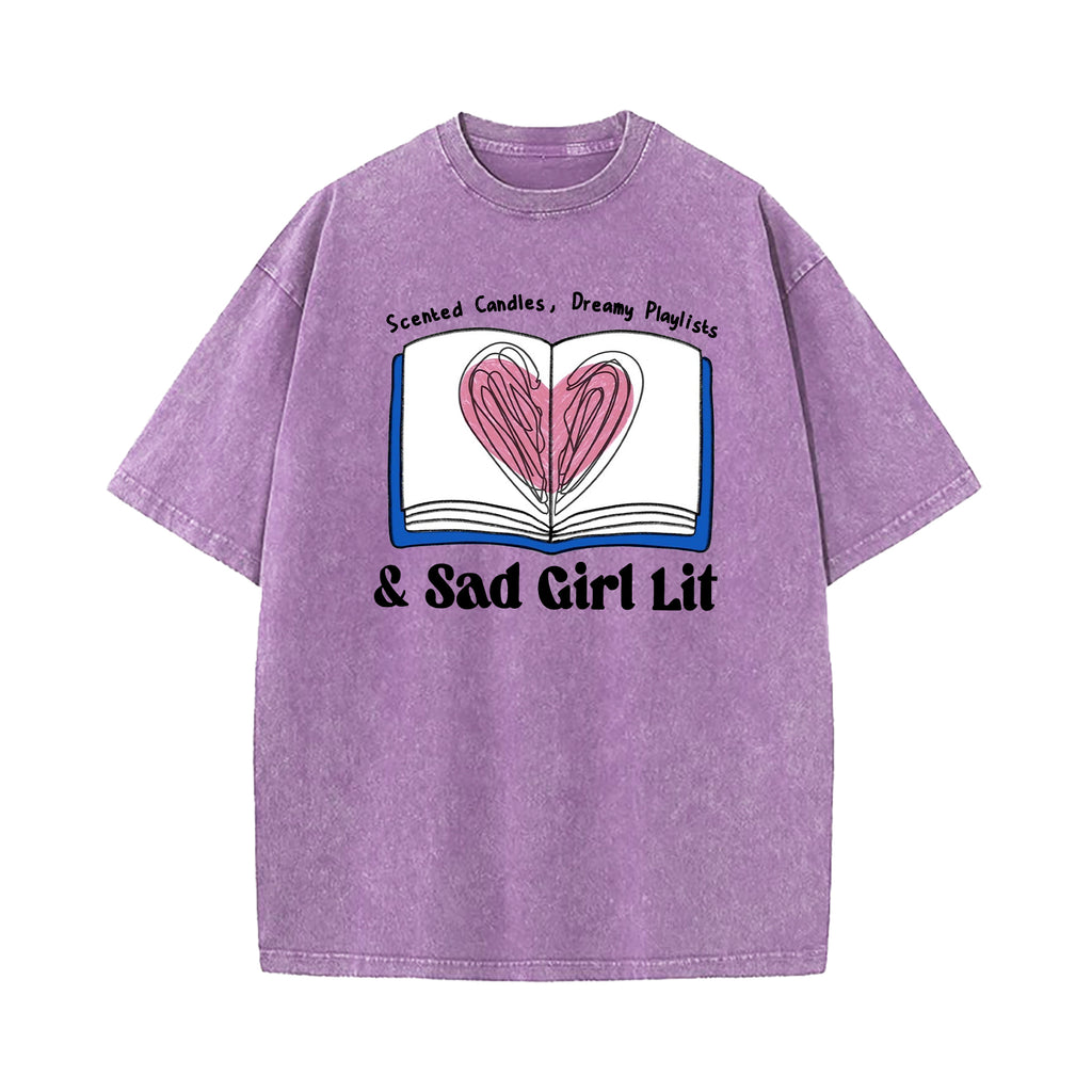 Sad Girl Lit Washed T-Shirt