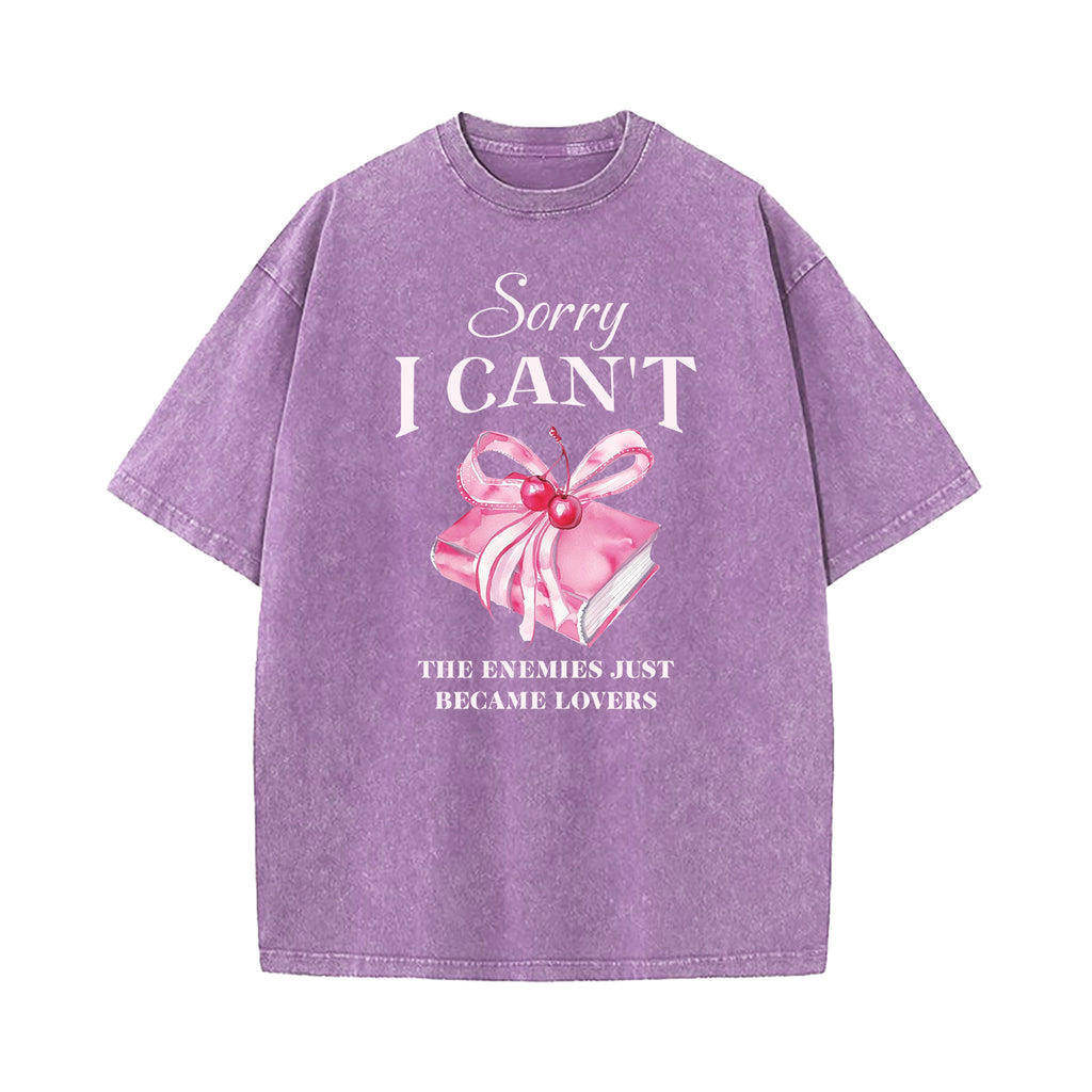 Enemies To Lovers Dark Romance Washed T-Shirt