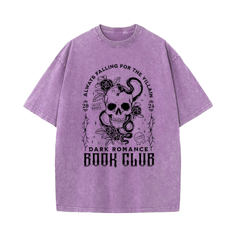 Always Falling For The Villain Dark Romance Book Club T-Shirt