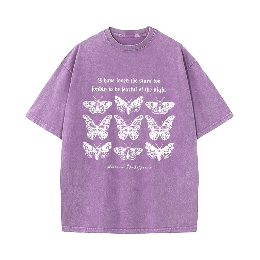 Shakespeare Moth Washed T-Shirt