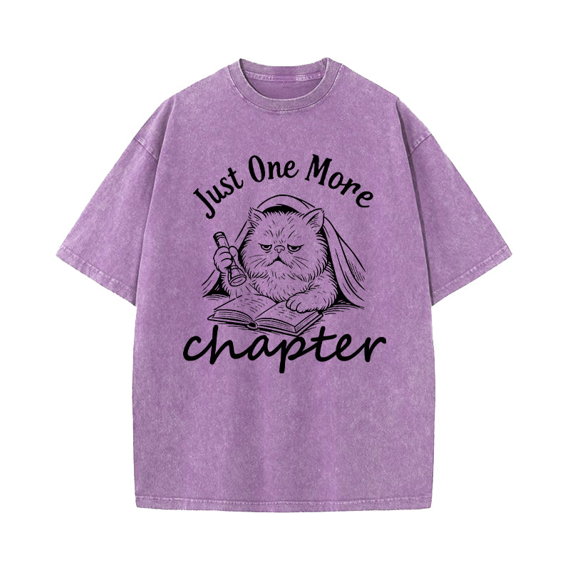 Just One More Chapter Washed T-Shirt