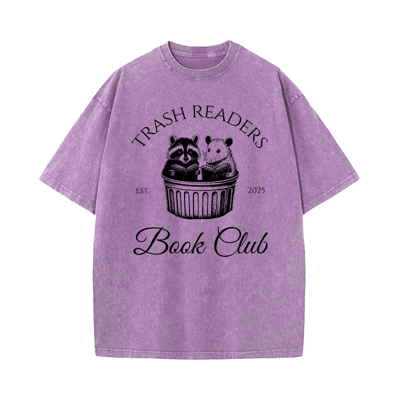 Trash Readers Book Club Washed T-Shirt