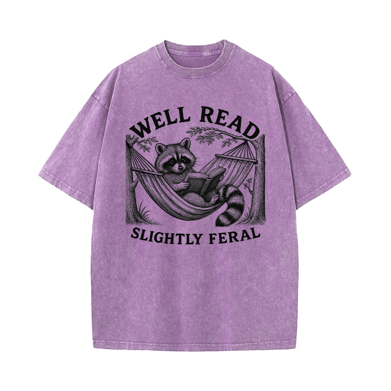 Well Read Slightly Feral Washed T-Shirt
