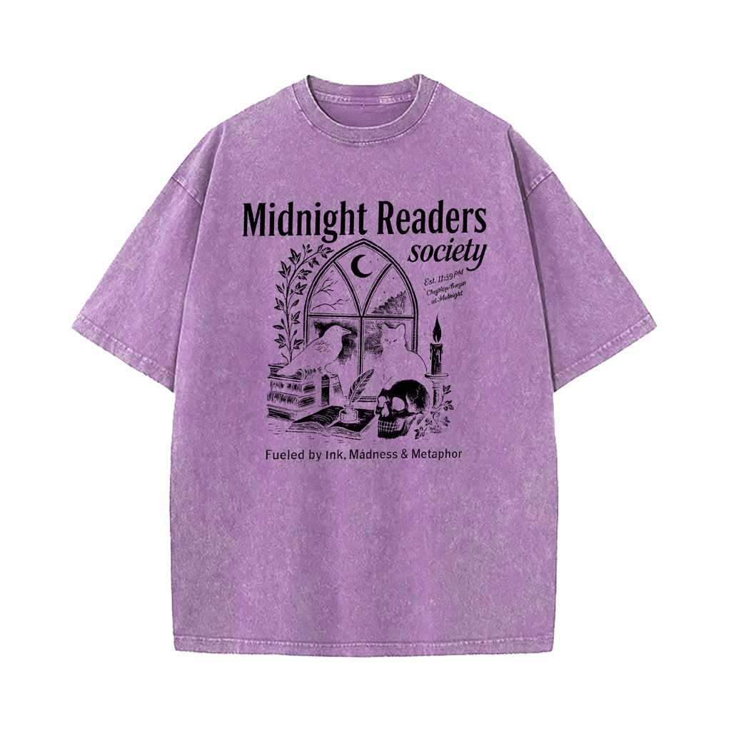 Midnight Reading Society Washed T-Shirt