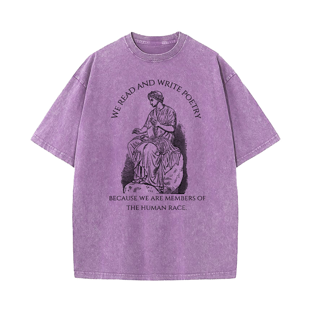 We Read And Write Poetry Washed T-Shirt