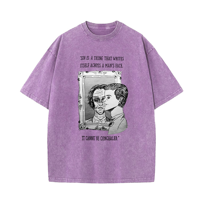 The Picture of Dorian Gray Oscar Wilde Washed T-shirt