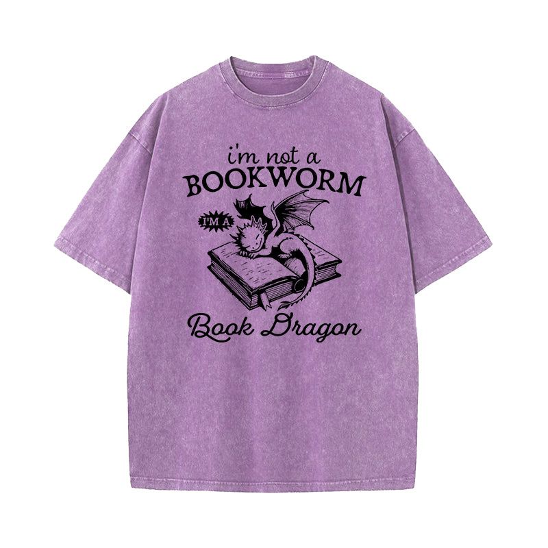 I'm Not A Bookworm I'm A Book Washed T-Shirt