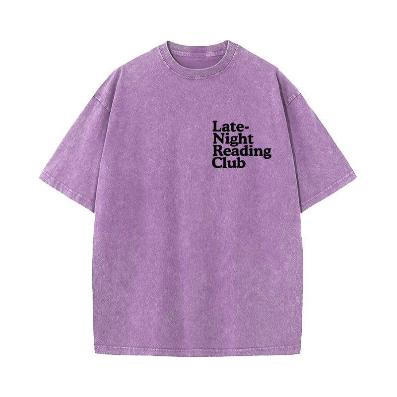 Late-Night Reading Club Washed T-Shirt