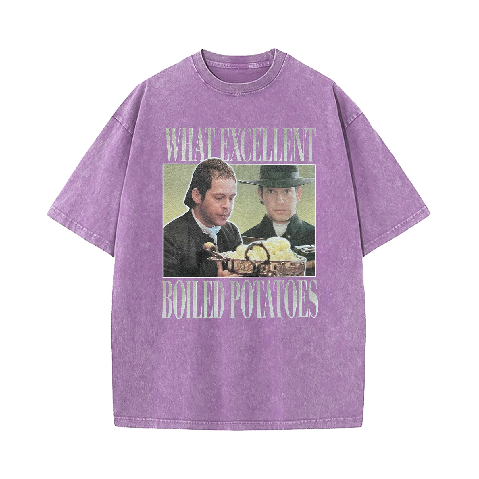 Boiled Potatoes Funny Meme Pride And Prejudice Washed T-Shirt