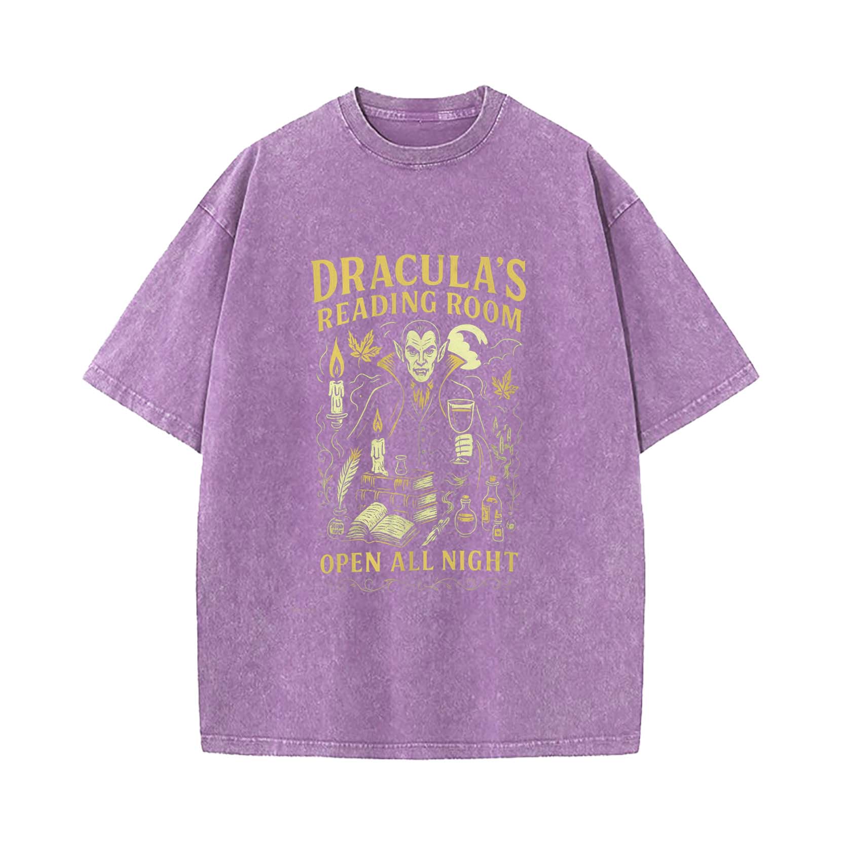 Dracula's Reading Room Washed T-Shirt
