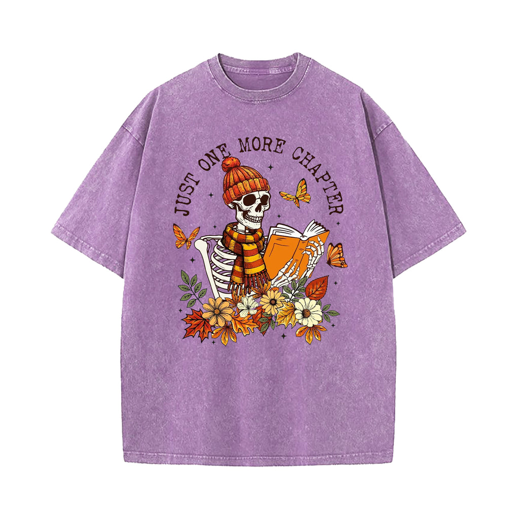 One More Chapter Skeleton Washed T-Shirt