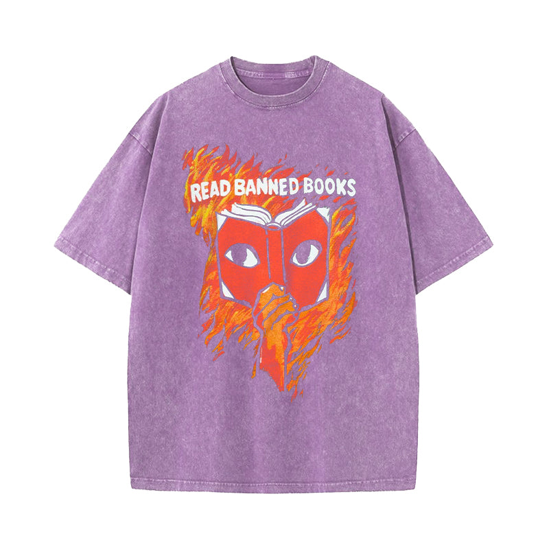 Read Banned Books Washed T-Shirt