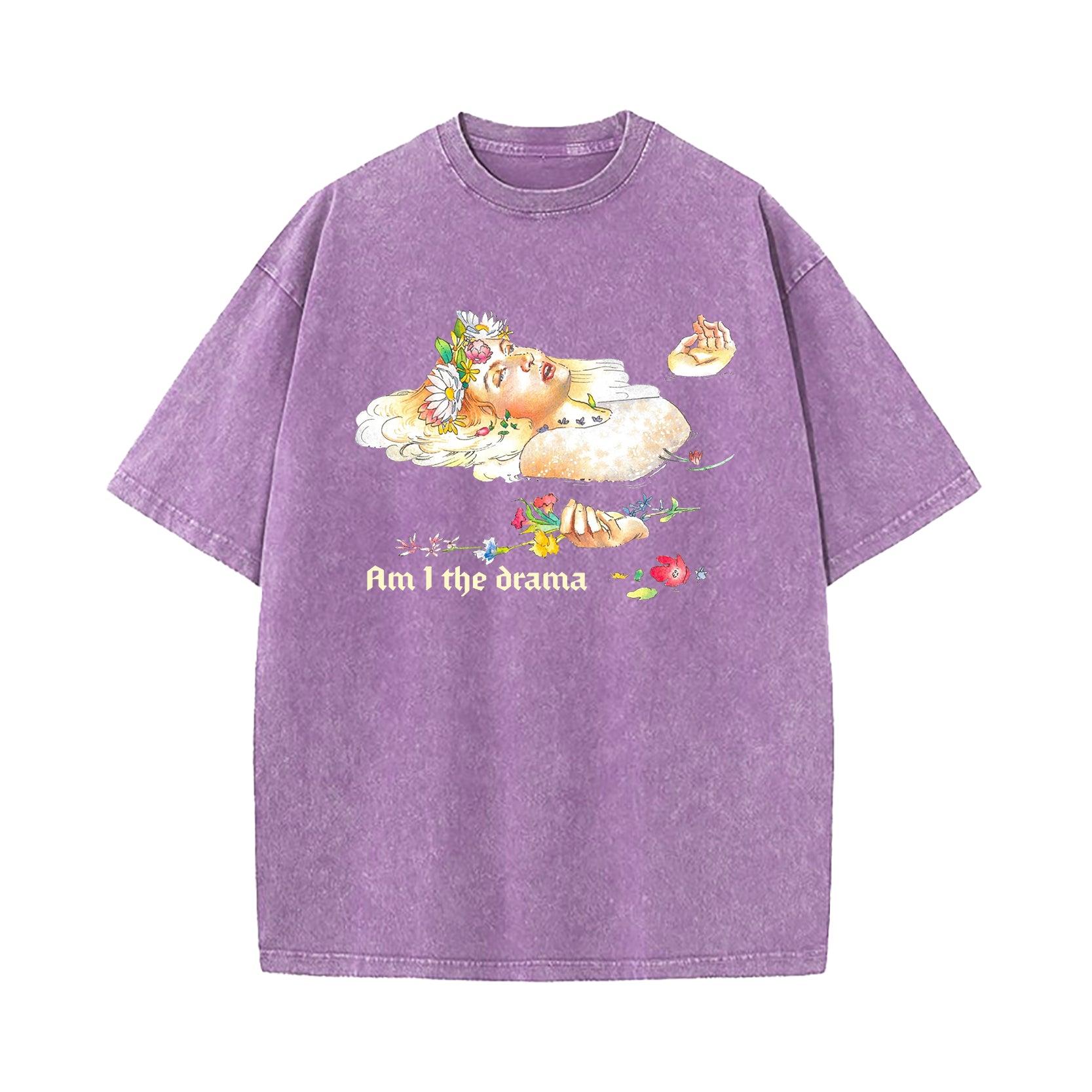 Shakespeare Hamlet Am I The Drama Washed T-Shirt