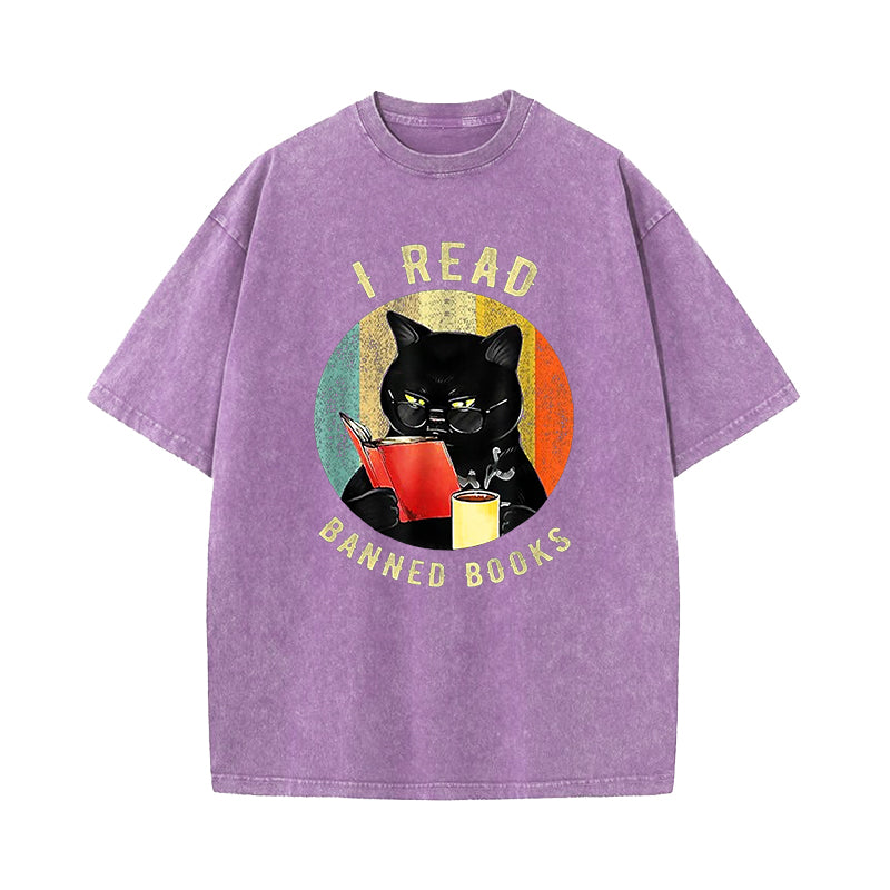 I Read Banned Books Washed T-Shirt