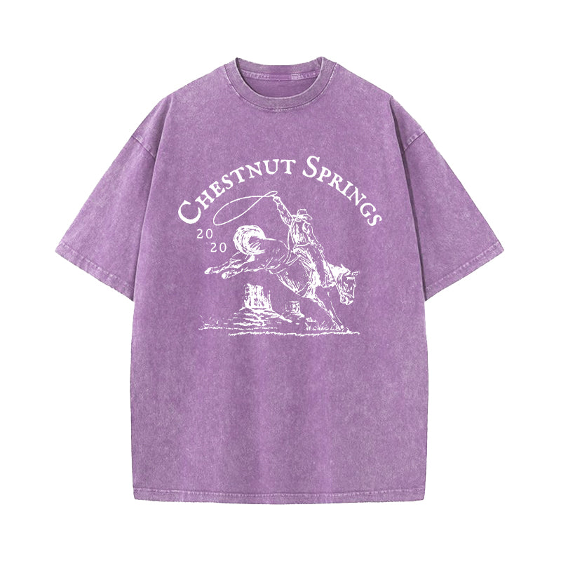 Chestnut Springs Cowboy Romance Reader Club Washed T-Shirt