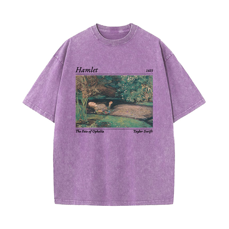 Hamlet Coded Taylor Swift Song Fate Of Ophelia Washed T-Shirt