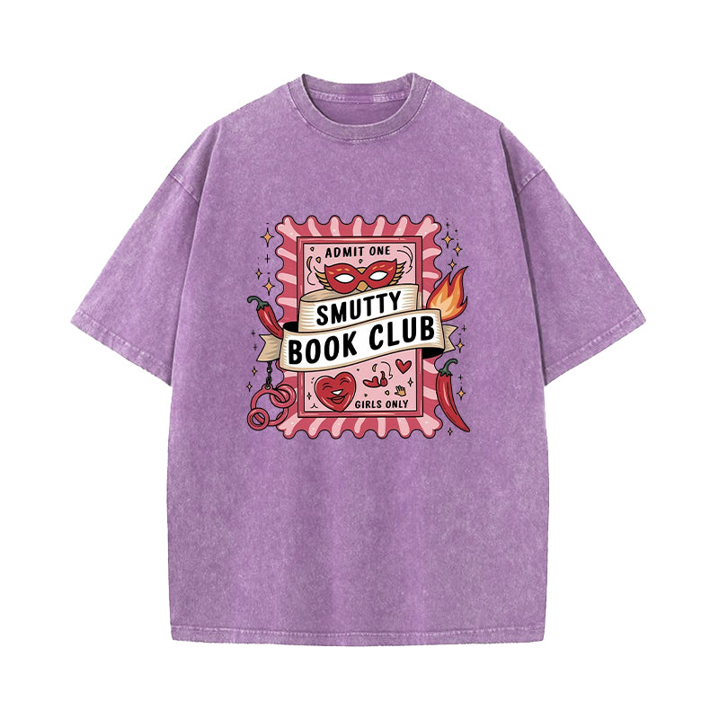 Smutty Book Club Washed T-Shirt