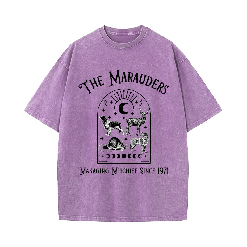 The Marauders Managing Mischief Since 1971 Washed T-Shirt