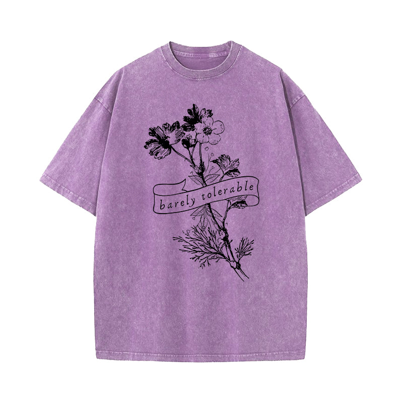 Barely Tolerable Pride And Prejudice Washed T-Shirt