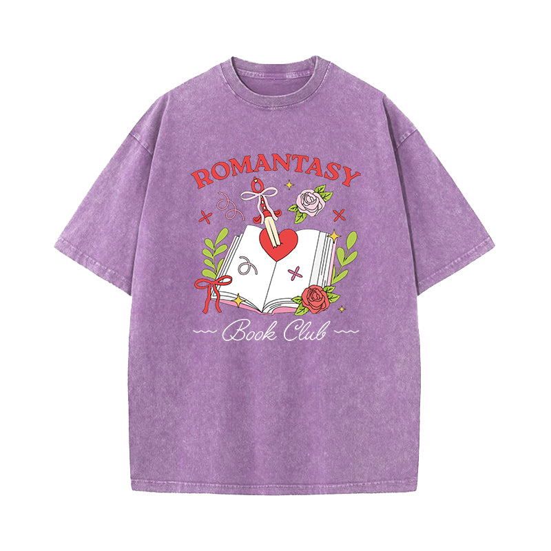 Romantasy Book Club Washed T-Shirt