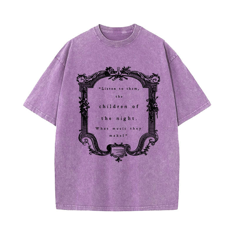 Dracula Listen To Them The Children Of The Night T-Shirt