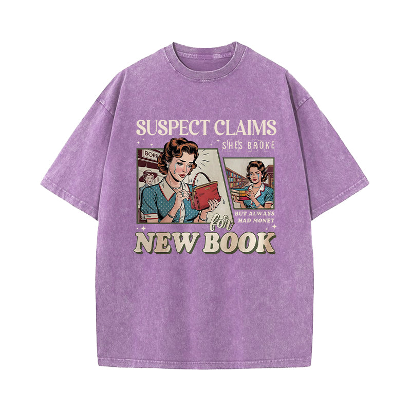 Suspect Claims She's Broke Washed T-Shirt
