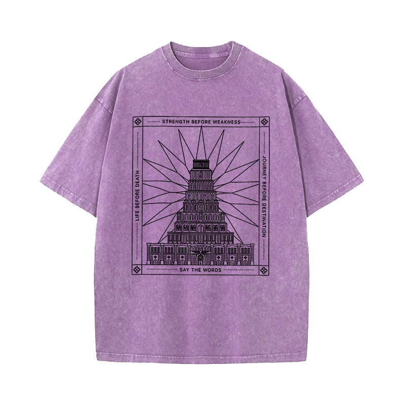 Say the Words Stormlight Archives Fantasy Inspirational Washed T-Shirt