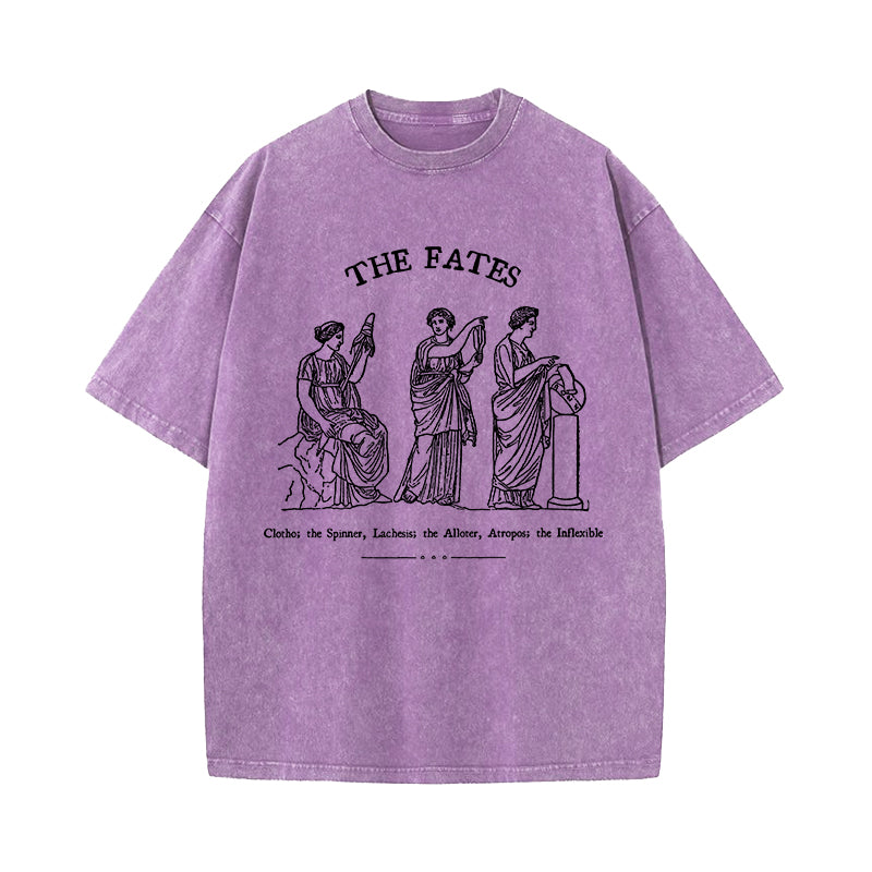 The Fates Moirai Greek Goddess Washed T-Shirt