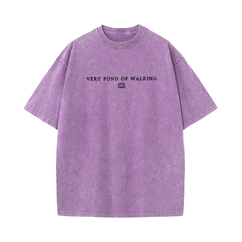 Very Fond of Walking Washed T-Shirt