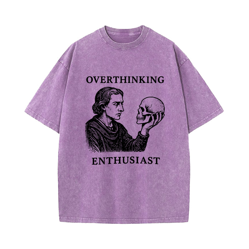 Overthinking Literary Hamlet Washed T-Shirt
