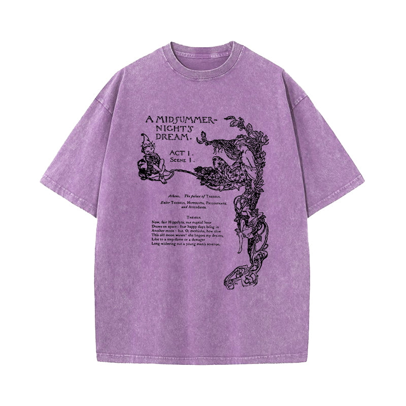 Shakespeare Literature Poet Washed T-Shirt