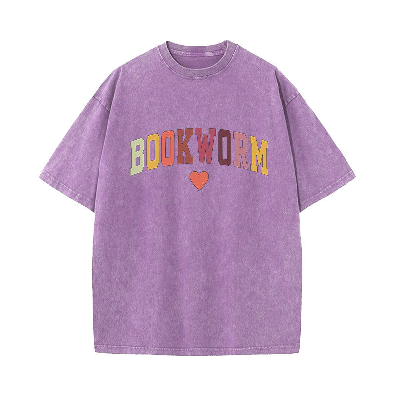 Bookworm Washed T-Shirt