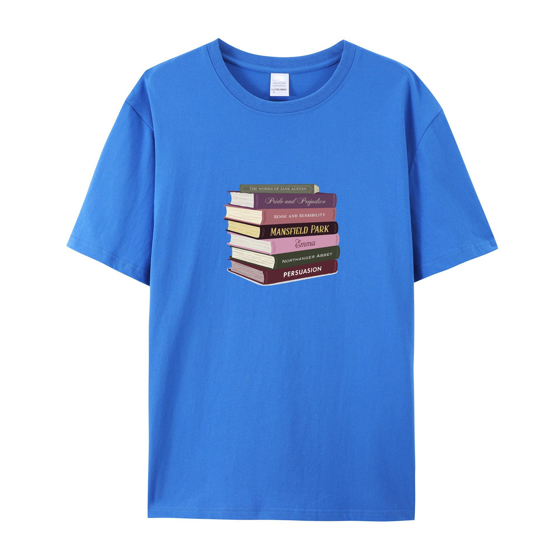 Jane Austen Literary Gift for Readers cotton T-shirt