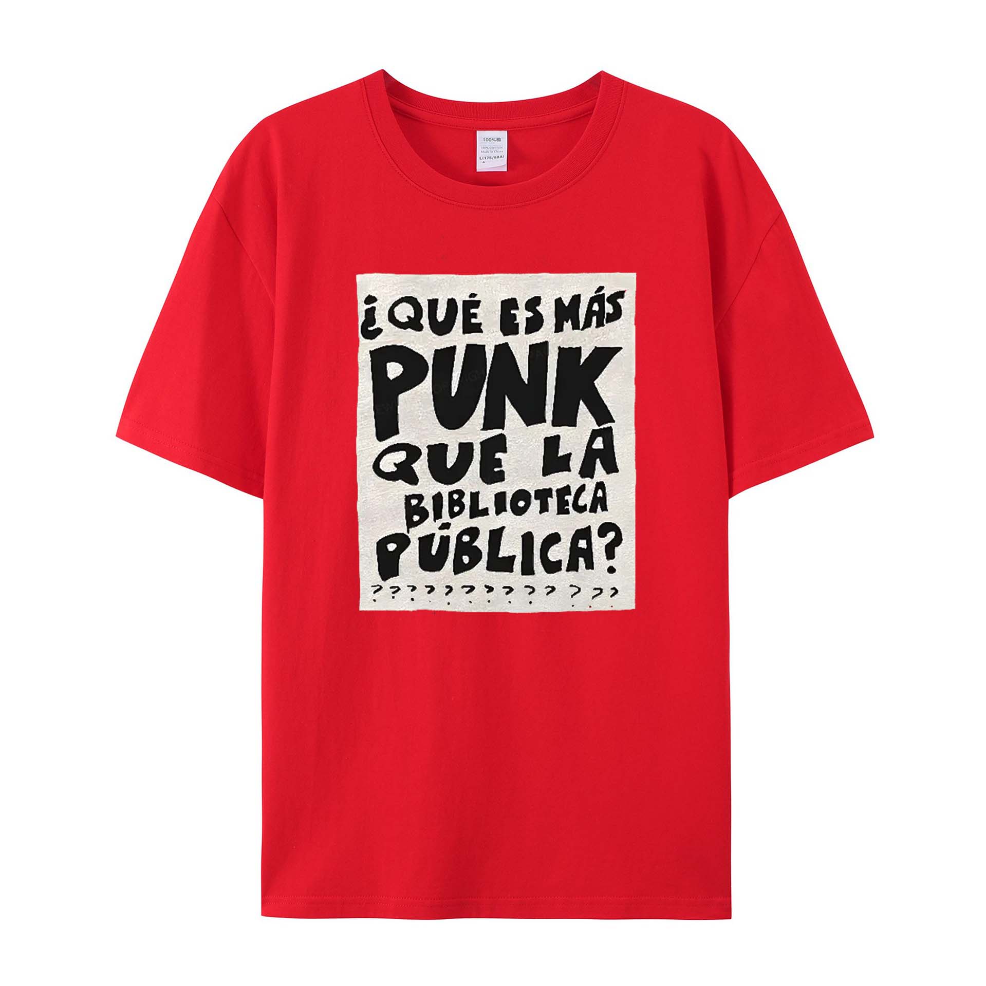 What's More Punk Than The Public Library cotton T-shirt