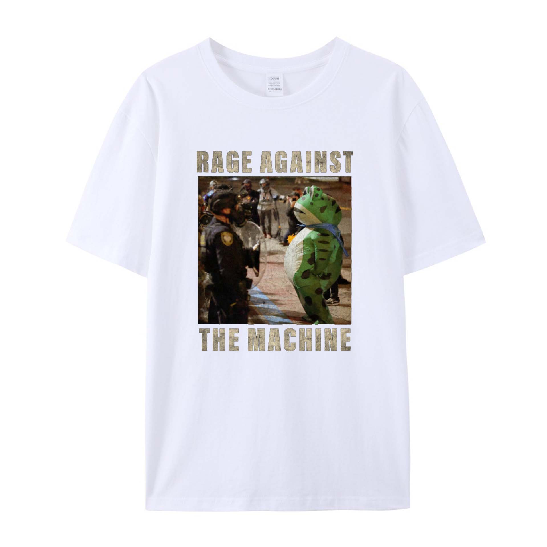 Frogs Together Strong Protest Shirt Cotton T-Shirts