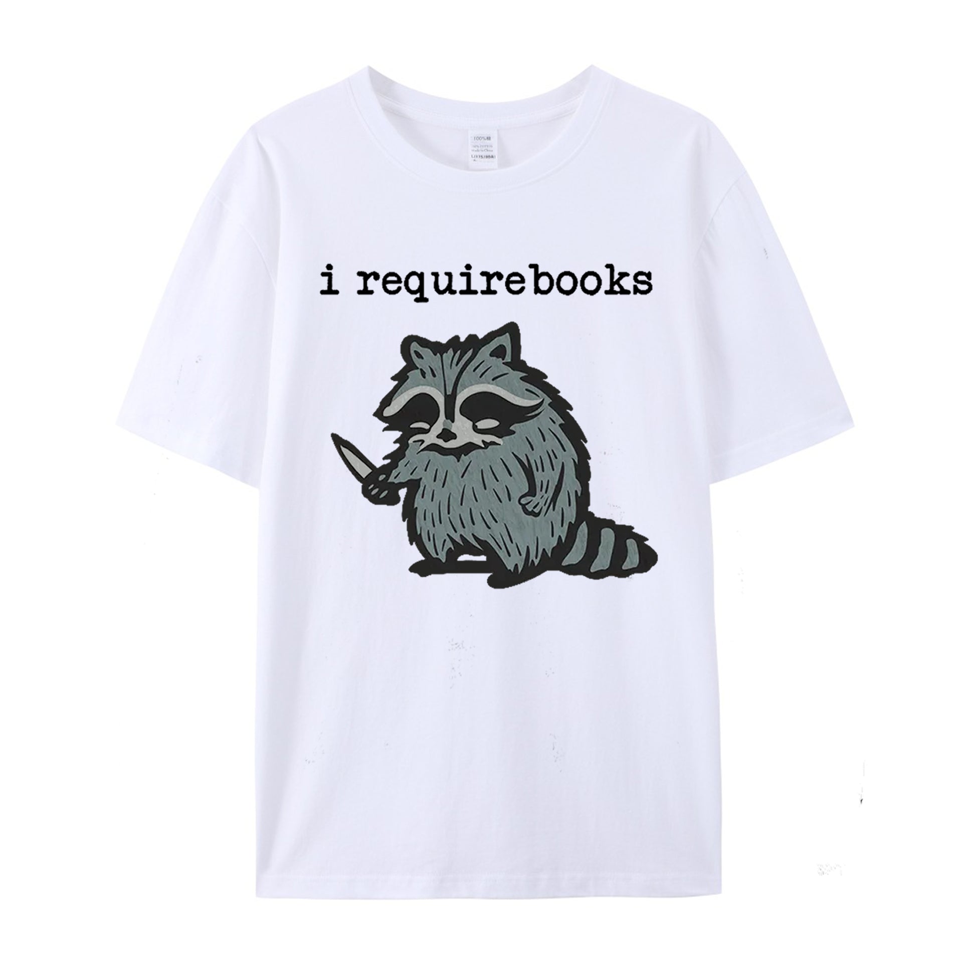 I Require Books cotton T-shirt