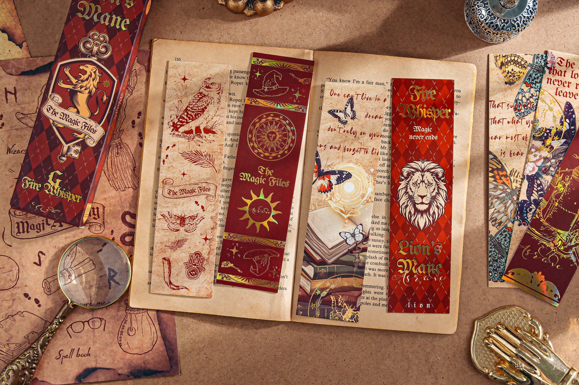 Vintage Gold Foil Bookmark