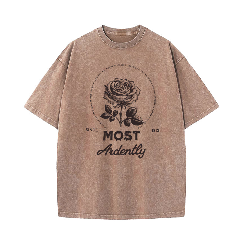 Most Ardently Jane Austen Washed T-Shirt