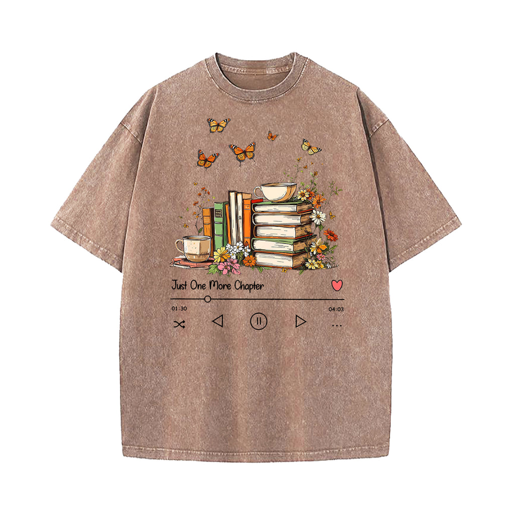 Just One More Chapter Washed T-Shirt