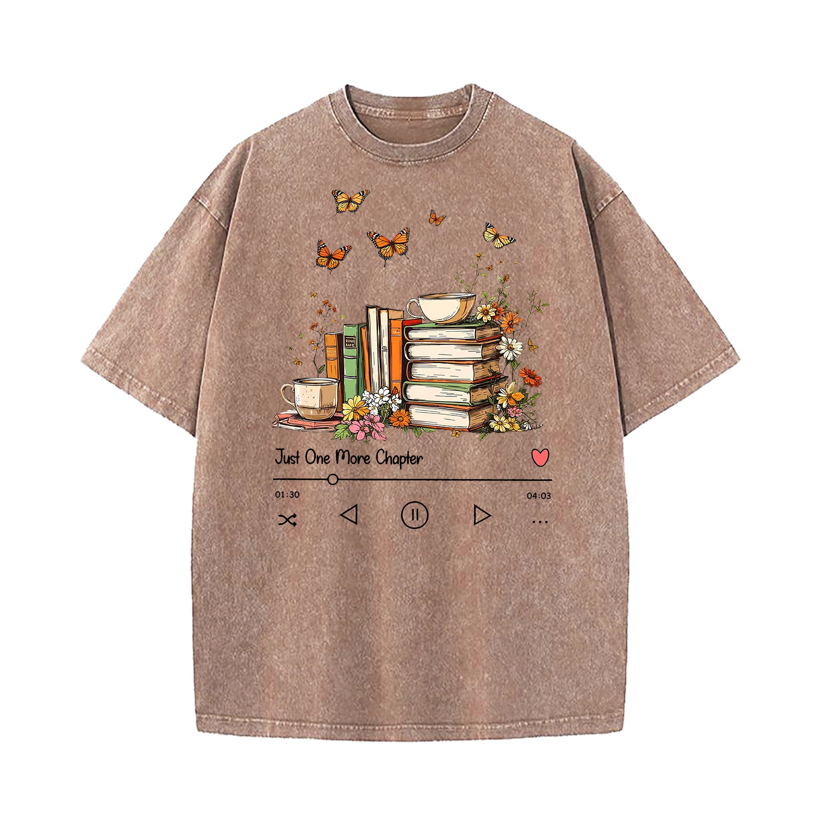 Just One More Chapter Washed T-Shirt
