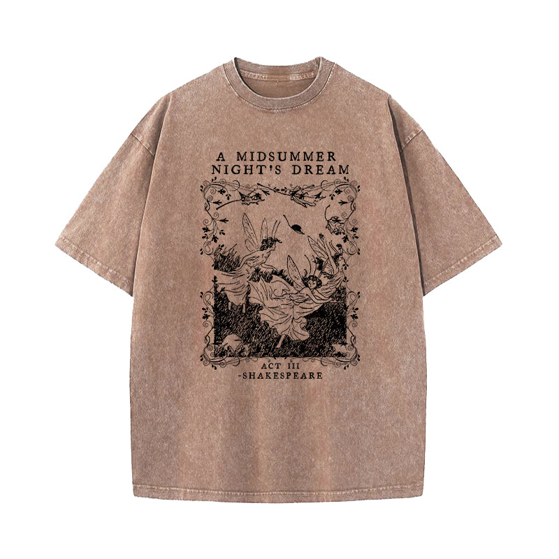 A Midsummer Nights Dream Shakespeare Washed T-Shirt